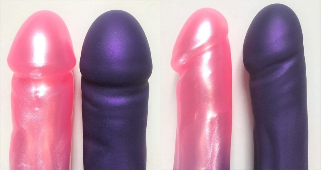 Tantus Vibrating Vamp and Vamp Super Soft comparison side by side