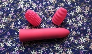 Nu Sensuelle Point Plus Powerful Bullet Vibrator with Sleeves removable