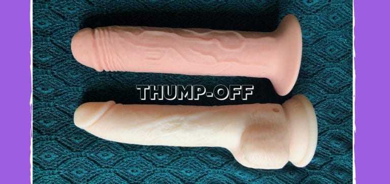 THUMP-OFF BMS Naked Addiction Thrusting Dildo vs. XR Thump It dildo review