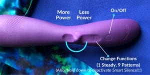 We-Vibe Wand Control Buttons 2