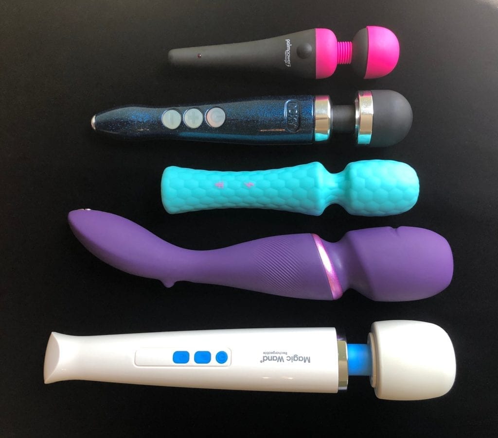 PalmPower Recharge, Doxy Number 3R, FemmeFunn Ultra Wand, We-Vibe Wand, Magic Wand Rechargeable