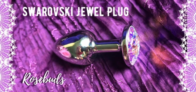 Rosebuds stainless steel jewel butt plug Swarovski crystal featured