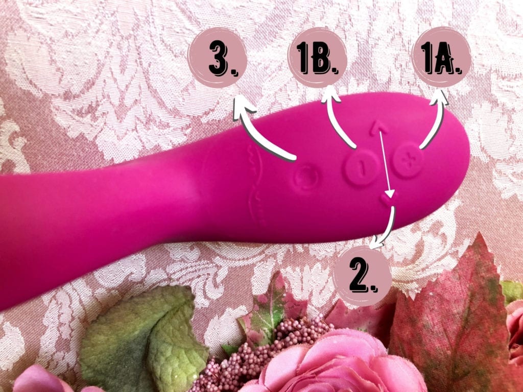We-Vibe Nova 2 control buttons how to operate