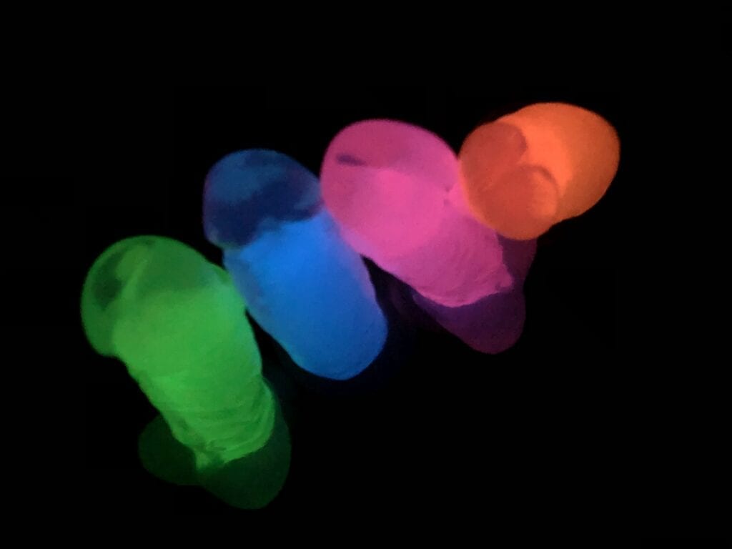 Glow in the Dark Dildo review Blush Neo Elite glow dual density silicone 4 colors