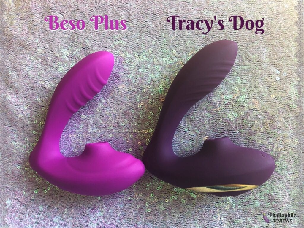 Tracy's Dog clitoral sucking vibrator review vs. Voodoo Beso Plus