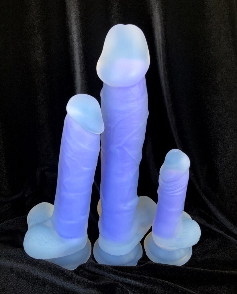 Luminous dildo review dual density silicone by Evolved 3 sizes black