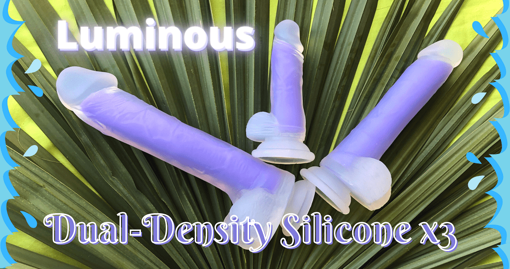 Luminous dildos review dual-density silicone by Evolved Novelties png