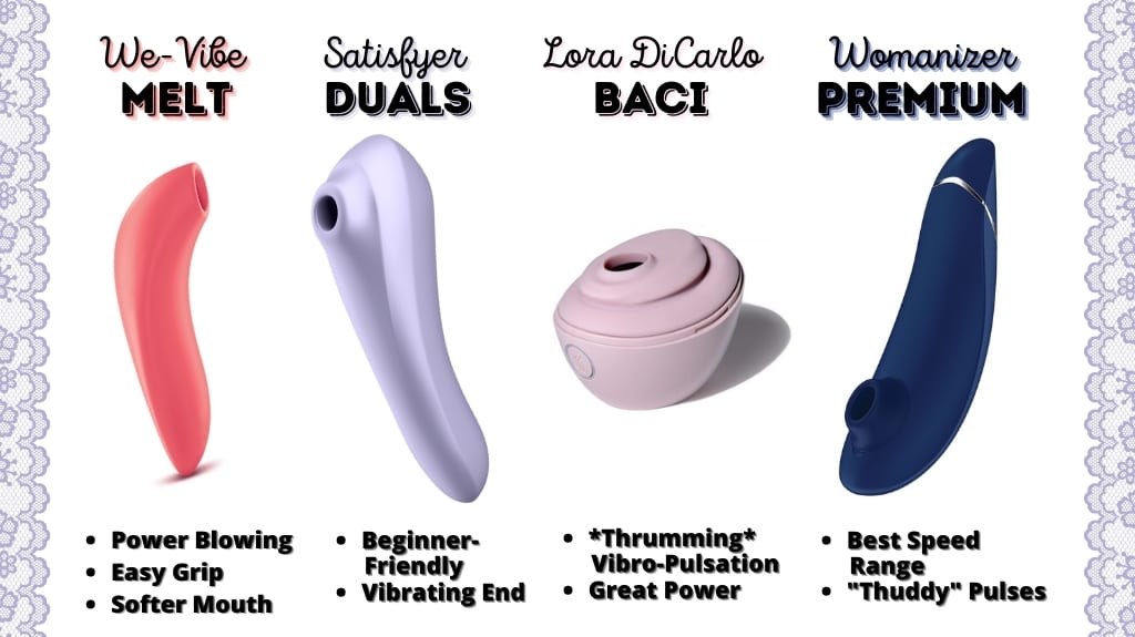 Womanizer vs. Satisfyer vs. Sona comparison guide by Phallophile - expanded best-of, 2021