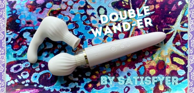 Satisfyer Double Wand-er review, app controlled wand vibrator with g-spot attachment
