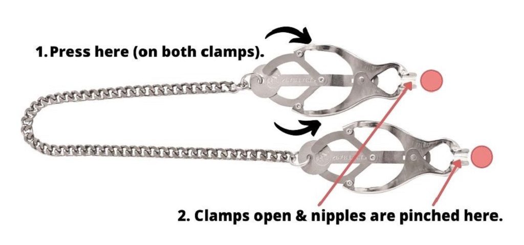 Endurance Silver Butterfly clamps - how to use clover clamps