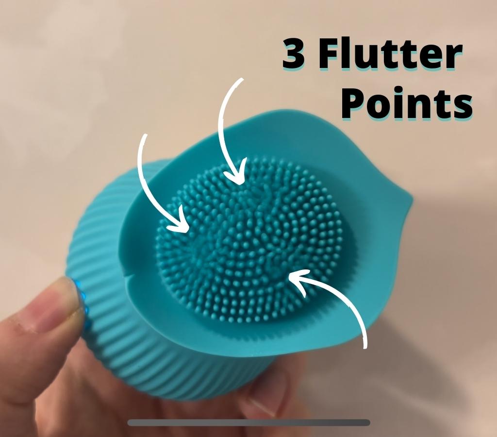 Inya Bloom vibrator - 3 Flutter Points