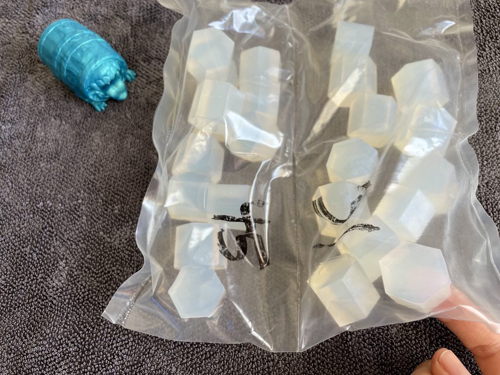 Near Clear silicone cubes by Pleasure Forge