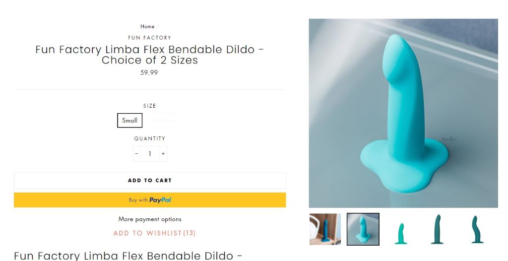 Fun Factory Limba Flex posable dildo - Peepshow Toys