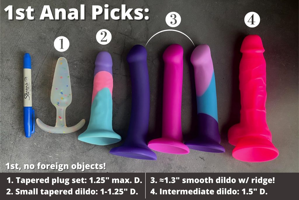 Beginner anal dildos for pegging