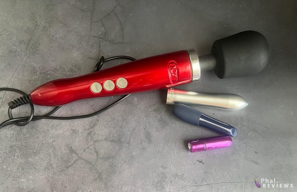 Doxy Bullet Vibrator - size vs. Doxy Die Cast, We-Vibe Tango, BMS First-Class Bullet