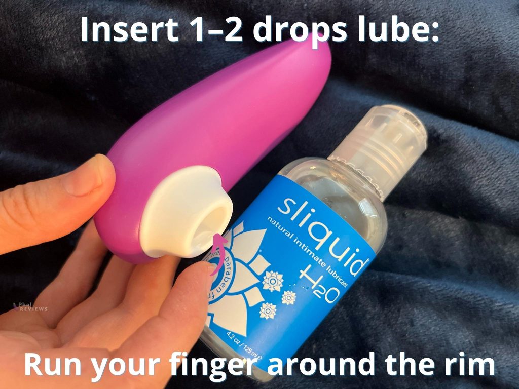 Air pulse vibrator how to use - lubricate lightly
