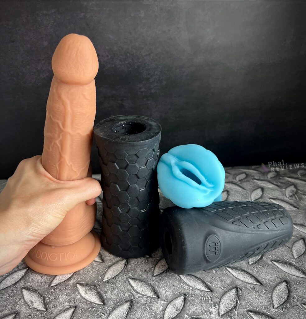 M-Elite Platinum silicone strokers vs. Firefly Yoni Naked Addiction Dual