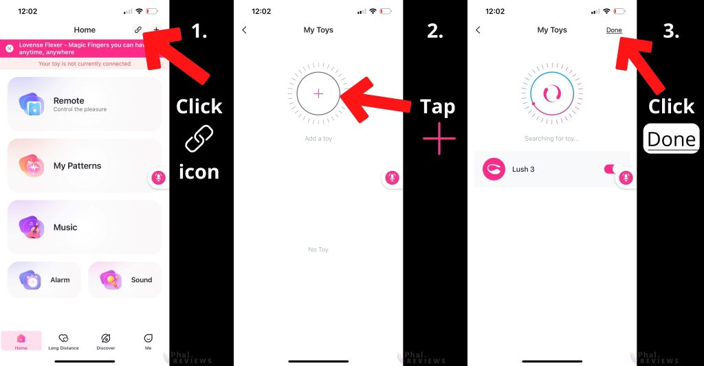 Lovense app how-to connect vibrator