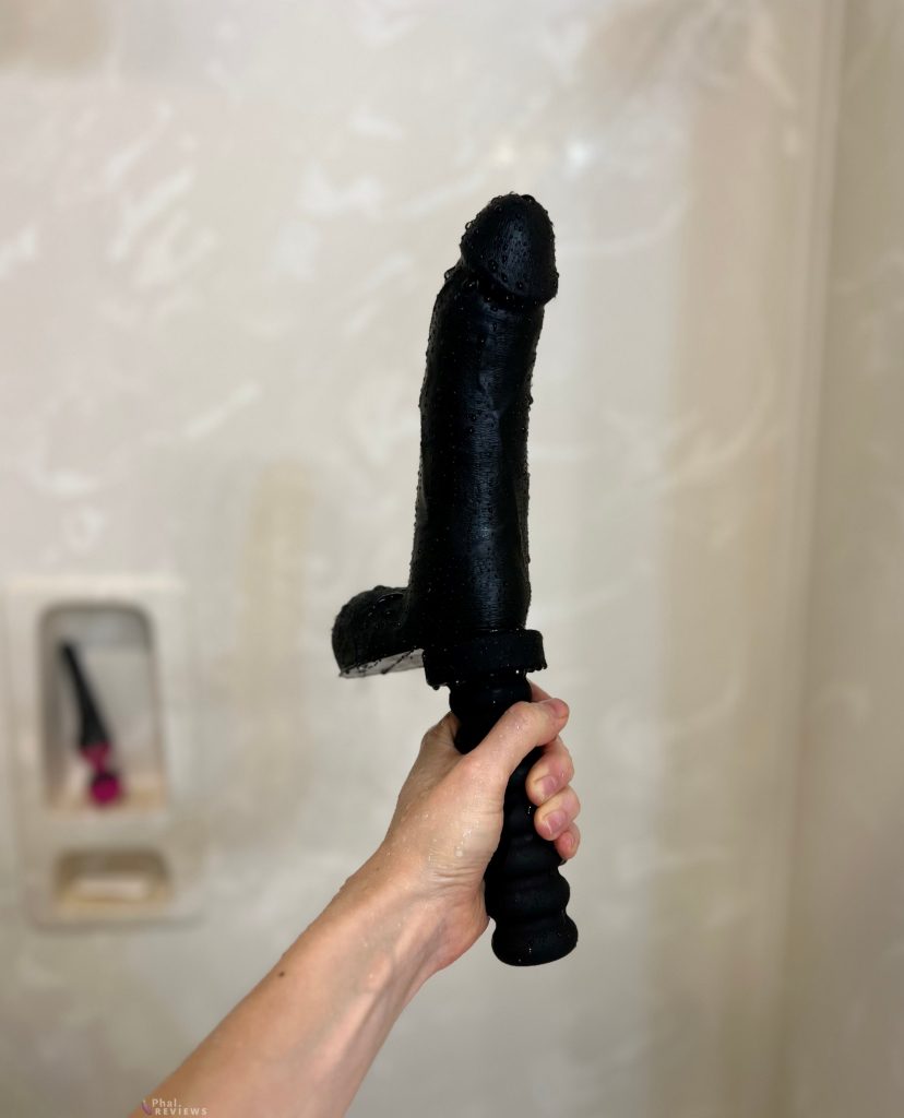 Dildo with handle - Boneyard Silicone Tool Kit, handle in hand