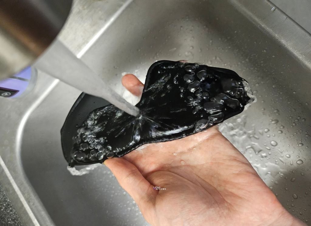 Organo silicone sex cuffs BDSM gear water-resistant in sink