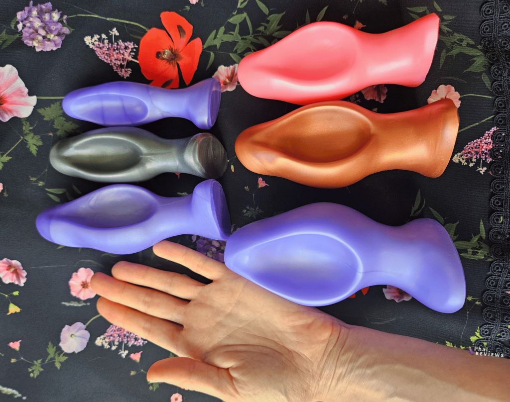G-squeeze vaginal plug 6 sizes compared dimensions