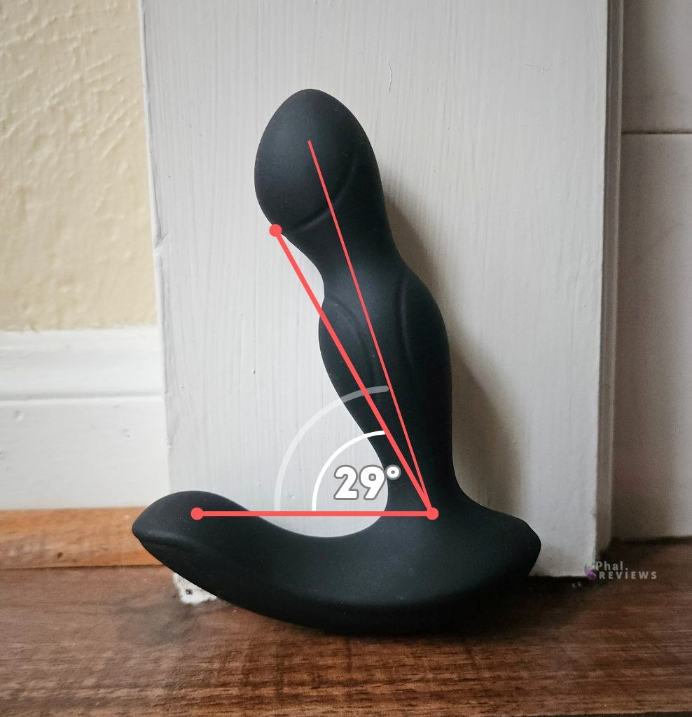 29° Degree angle for prostate contact Stroke spot automatic prostate massager