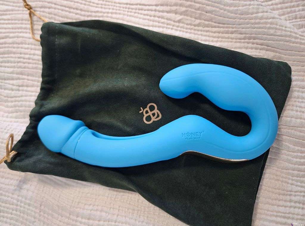 Harmony Duo vibrator with storage bag by Honey Play Box