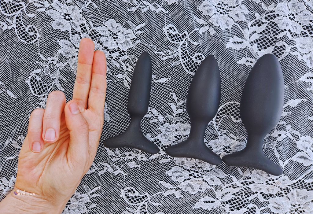 Lovense vibrating butt plug 3 sizes Hush2