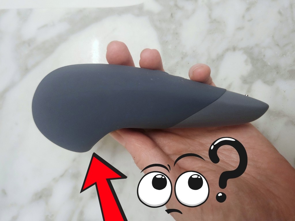 Sideview of Womanizer Vibe showing pointed protrusion