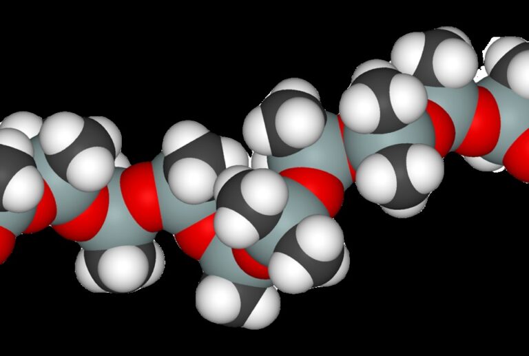 Silicone 3D PDMS dimethicone model