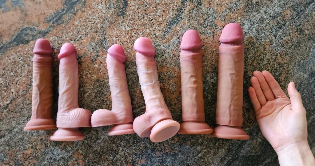 Solina ultra realistic dildos Mega, Prima, Maxima, Spotta platinum silicone dildos