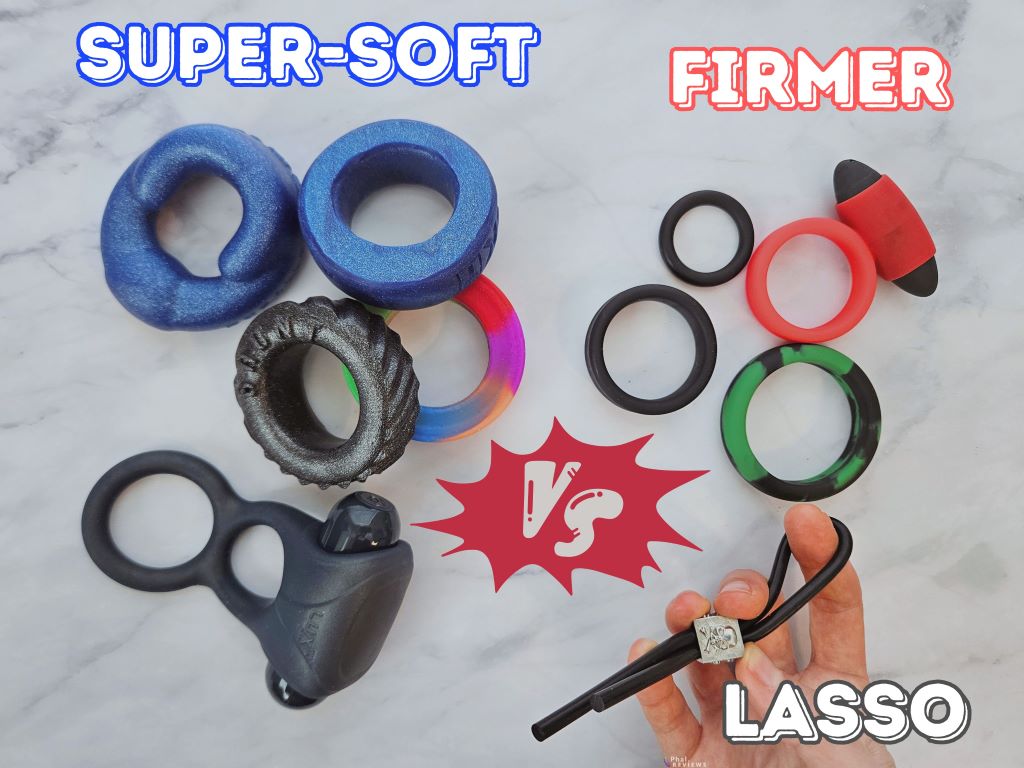 Super Soft vs. firm silicone cock rings