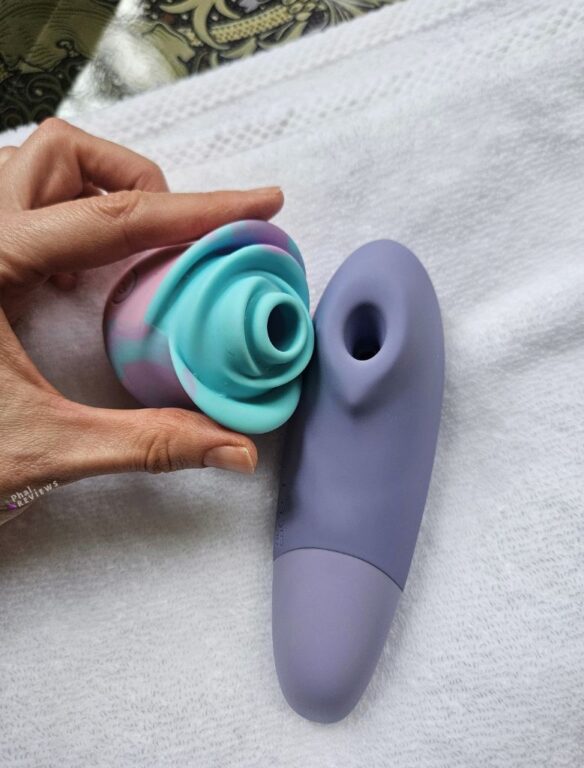 rose toy vs womanizer Womanizer Rose Rechargeable Air Pulse Vibrator - Red/Gold main image 1