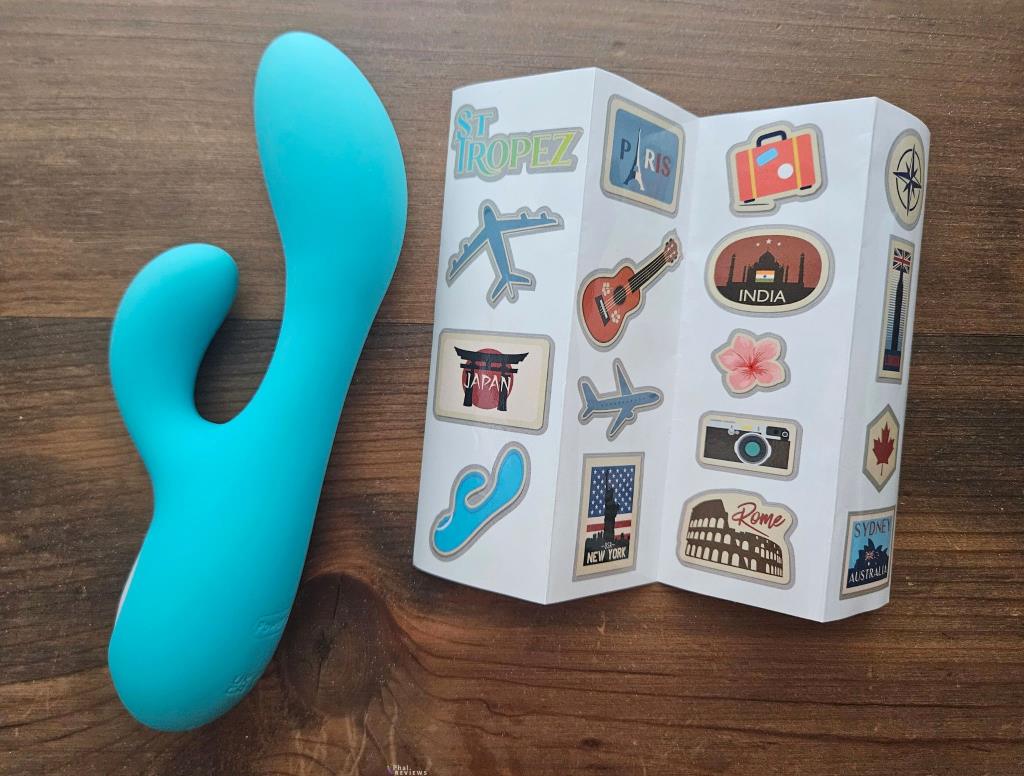 Wonderlust St Tropez vibrator with travel stickers