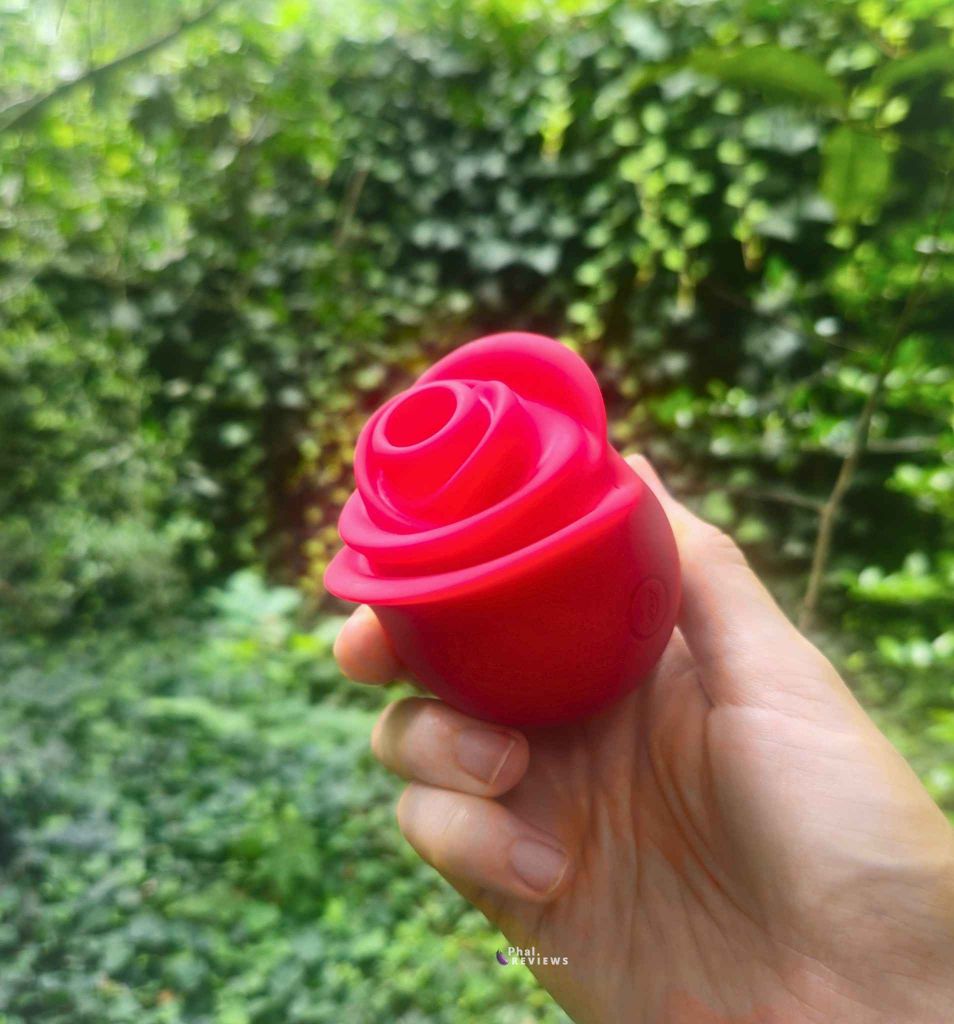 Zen Rose vibrator 5 speed held in hand