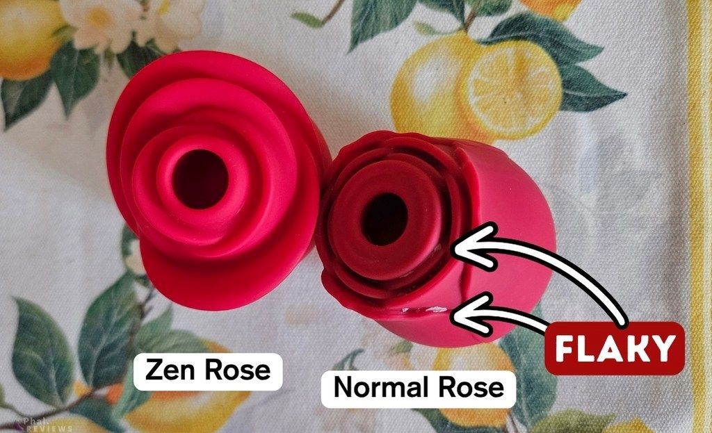 Zen Rose vs. standard Rose hygiene graphic
