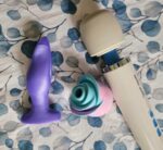 how to pussy plug step 5, add clitoral stimulation Zen Rose & Magic Wand vibrators